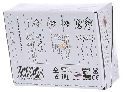 Ansicht hinten WAGO 221-612 Compact-Verbindungsklemme 2-Leiter bis 6qmm 