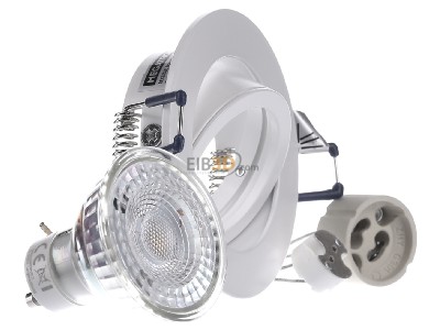 Ansicht links IDV MT75400 LED-Einbauspot Set 2800K ws 