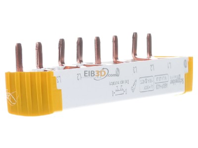 View on the right Schneider Electric A9XPH408 Phase busbar 3-p 16mm� 144mm 
