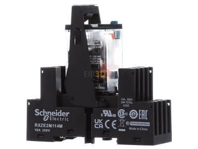 Front view Schneider Electric RXM4AB1BDPVM Switching relay DC 24V 6A 
