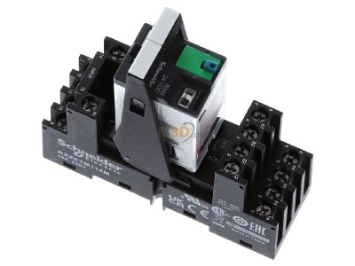 View up front Schneider Electric RXM4AB1BDPVM Switching relay DC 24V 6A 

