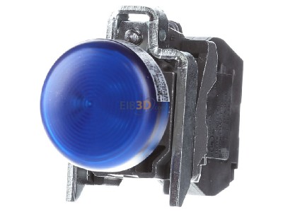 Front view Schneider Electric XB4BVBM6GEX Indicator light blue 24...240VAC/DC 
