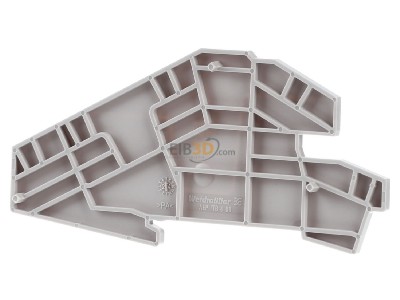 Back view Weidmller AEP ITB 4 BB End/partition plate for terminal block 
