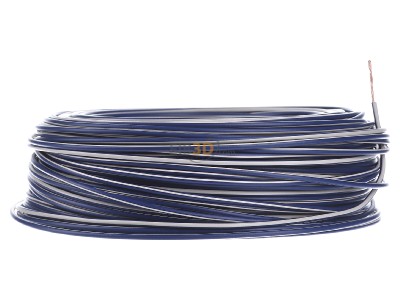 View on the left Diverse (H)07V-K 1,5 dbl/ws Conductor strand fine-wire, (H) 07V-K 1.5 dark blue-white
