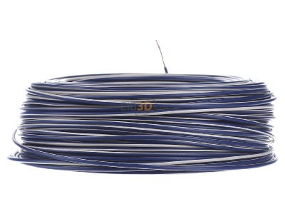 Back view Diverse (H)07V-K 1,5 dbl/ws Conductor strand fine-wire, (H) 07V-K 1.5 dark blue-white
