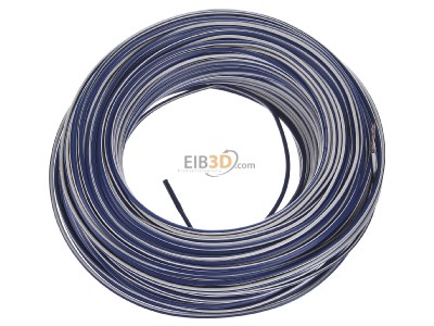 View top left Diverse (H)07V-K 1,5 dbl/ws Conductor strand fine-wire, (H) 07V-K 1.5 dark blue-white
