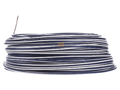 View on the right Diverse (H)07V-K 2,5 dbl/ws Conductor strand fine-wire, (H) 07V-K 2.5 dark blue-white
