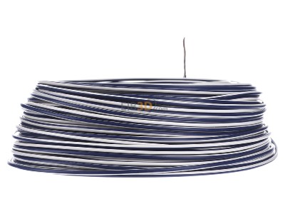 Back view Diverse (H)07V-K 2,5 dbl/ws Conductor strand fine-wire, (H) 07V-K 2.5 dark blue-white
