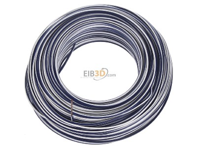 View up front Diverse (H)07V-K 2,5 dbl/ws Conductor strand fine-wire, (H) 07V-K 2.5 dark blue-white
