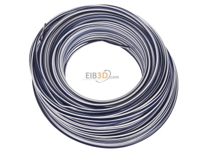 View top right Diverse (H)07V-K 2,5 dbl/ws Conductor strand fine-wire, (H) 07V-K 2.5 dark blue-white
