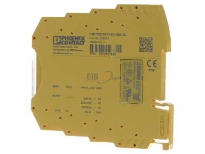 View on the right Phoenix PSR-PS21-1N #2700357 Safety relay 24V DC PSR-PS21-1N 2700357
