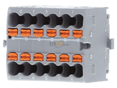 Frontansicht Phoenix PTFIX 12X1,5 GY Verteilerblock 