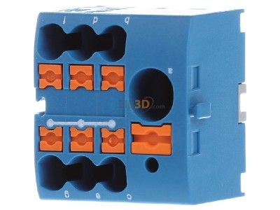 Frontansicht Phoenix PTFIX 6/6X2,5 BU Verteilerblock 