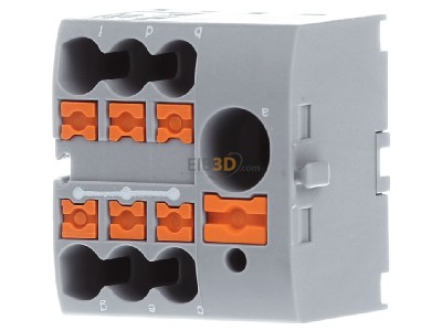 Frontansicht Phoenix PTFIX 6/6X2,5 GY Verteilerblock 