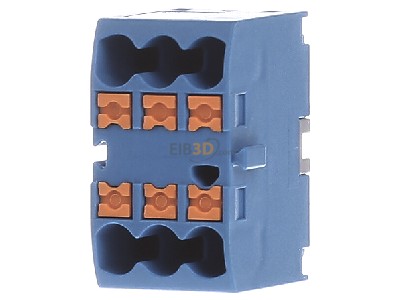 Frontansicht Phoenix PTFIX 6X2,5 BU Verteilerblock 