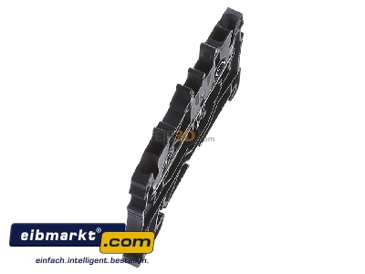 Ansicht oben links WAGO Kontakttechnik 2000-1205 2L-Durchgangsklemme 1qmm schwarz TopJob 