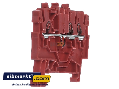 Ansicht links WAGO Kontakttechnik 2000-1303 3L-Durchgangsklemme 1qmm rot TopJob 