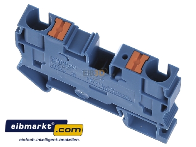 Top rear view Phoenix Contact PT 10 BU Feed-through terminal block 10,2mm 70A
