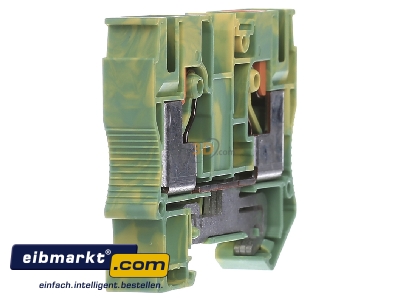 Ansicht links Phoenix Contact PT 10-PE Schutzleiter-Reihenklemme 0,5-16qmm, gr�n-gelb 