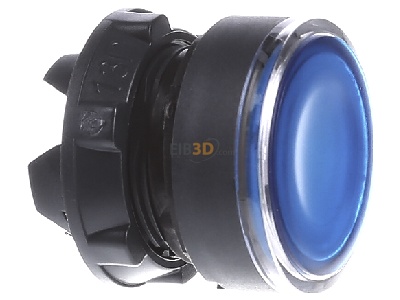 View on the left Schneider Electric ZB5AH063 Push button actuator blue IP66 
