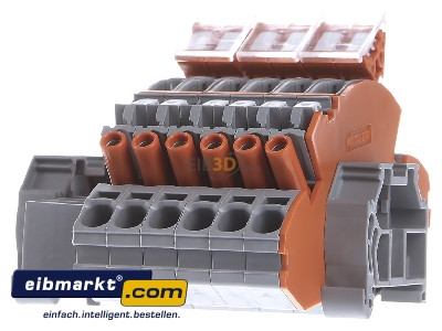 Frontansicht WAGO Kontakttechnik 2007-8876 Klemmenblock fr Stromwandler 