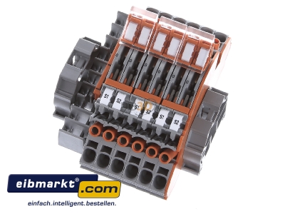 Ansicht oben vorne WAGO Kontakttechnik 2007-8876 Klemmenblock fr Stromwandler 