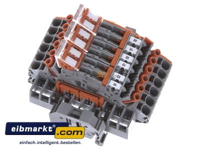 Ansicht oben links WAGO Kontakttechnik 2007-8876 Klemmenblock fr Stromwandler 