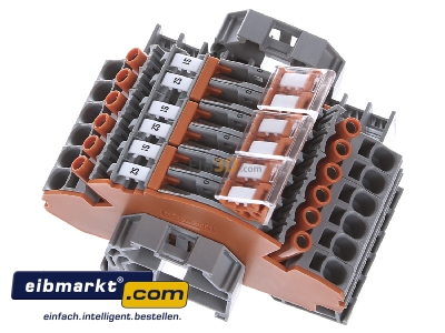 Ansicht oben rechts WAGO Kontakttechnik 2007-8876 Klemmenblock fr Stromwandler 
