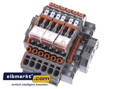 Ansicht oben hinten WAGO Kontakttechnik 2007-8876 Klemmenblock fr Stromwandler 