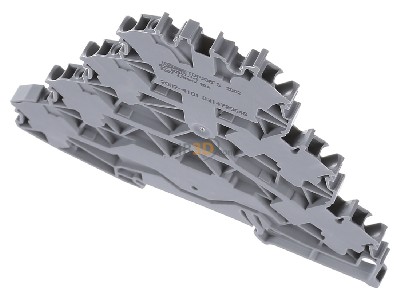 Ansicht oben hinten WAGO 2002-4101 Durchgangsklemme 4SK-2L, grau 