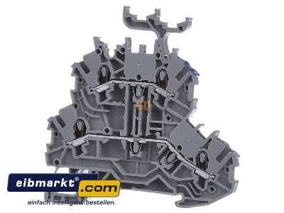 Front view WAGO Kontakttechnik 2000-2233 Feed-through terminal block 3,5mm 13,5A
