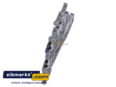 Ansicht oben links WAGO Kontakttechnik 2000-2233 Doppelstockklemme grau TOPJOB S2-LDSK 