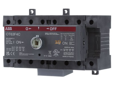 Front view ABB OT63F4C Safety switch 4-p 22kW 
