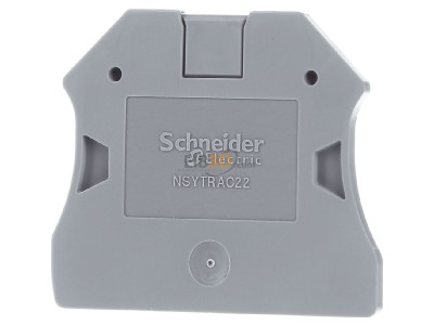 Front view Schneider Electric NSYTRAC22 End/partition plate for terminal block 
