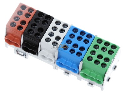 Top rear view Pollmann HLAK 25-5/14 BSG-S Rail terminal bar 

