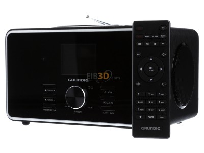 Front view Beko Grundig CE DTR 6000 X sw Radio receiver 
