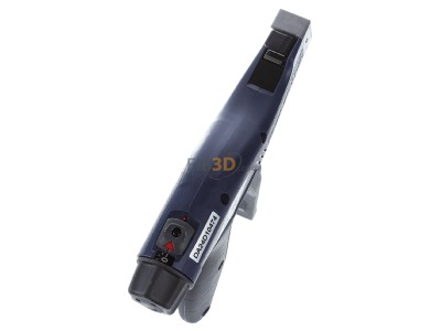 Ansicht oben rechts Hellermann Tyton EVO9i-MET/PL-BU Kabelbinderabbindewerkzeug bis 13,5 mm 