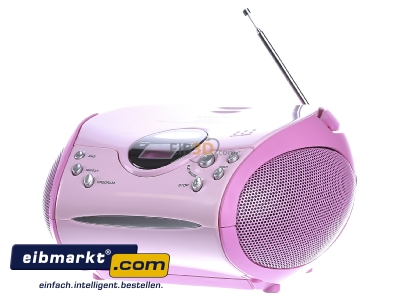 Frontansicht STL Deutschland SCD-24 PINK UKW-Radio m.CD stereo,pink 