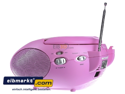 Ansicht rechts STL Deutschland SCD-24 PINK UKW-Radio m.CD stereo,pink 