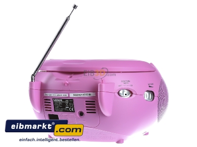 Back view STL Deutschland SCD-24 PINK Radio recorder 
