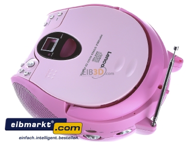 Ansicht oben rechts STL Deutschland SCD-24 PINK UKW-Radio m.CD stereo,pink 