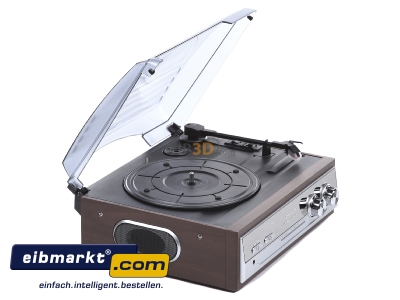Ansicht oben links W�rlein GmbH PL186H Plattenspieler/Radio 70iger Jahr Design 