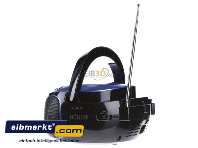 View on the right Lenco SCD-550 blue Portable radio/recorder MP3
