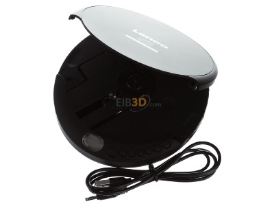 Ansicht oben vorne Lenco CD-200BK sw CD-Player/H�rbuchfunktion portable 