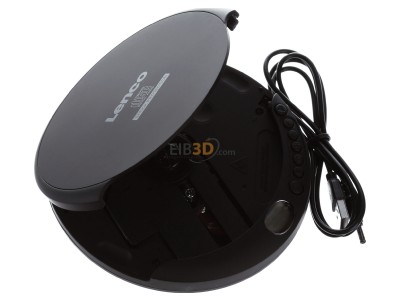 Ansicht oben links Lenco CD-200BK sw CD-Player/H�rbuchfunktion portable 