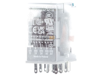 Frontansicht ABB CR-M024DC4L Interface-Relais, steckbar 4We, A1-A2=24VDC 