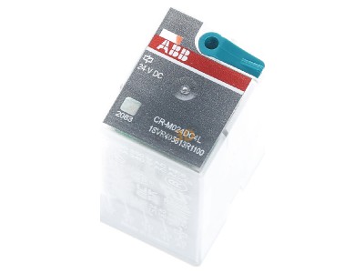 Ansicht oben vorne ABB CR-M024DC4L Interface-Relais, steckbar 4We, A1-A2=24VDC 
