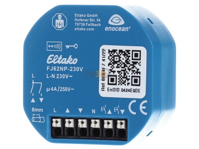 Frontansicht Eltako FJ62NP-230V Funk-Jal.-/Rollladenaktor 