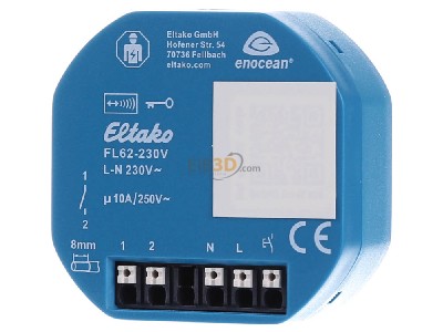 Frontansicht Eltako FL62-230V Funk-Lichtaktor 