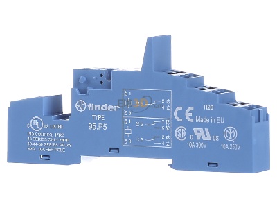 Front view Finder 95.P5 Relay socket 
